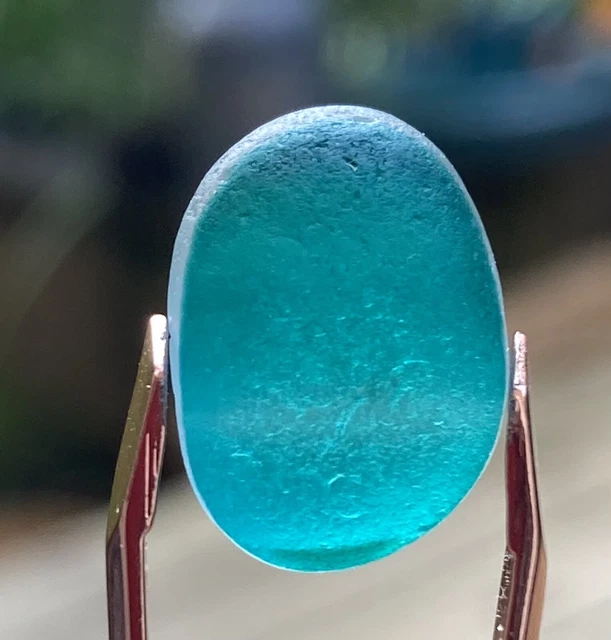 Original Seaham Strand Meer Glas glattgrün schöne Farbtöne für Schmuck/Kunst