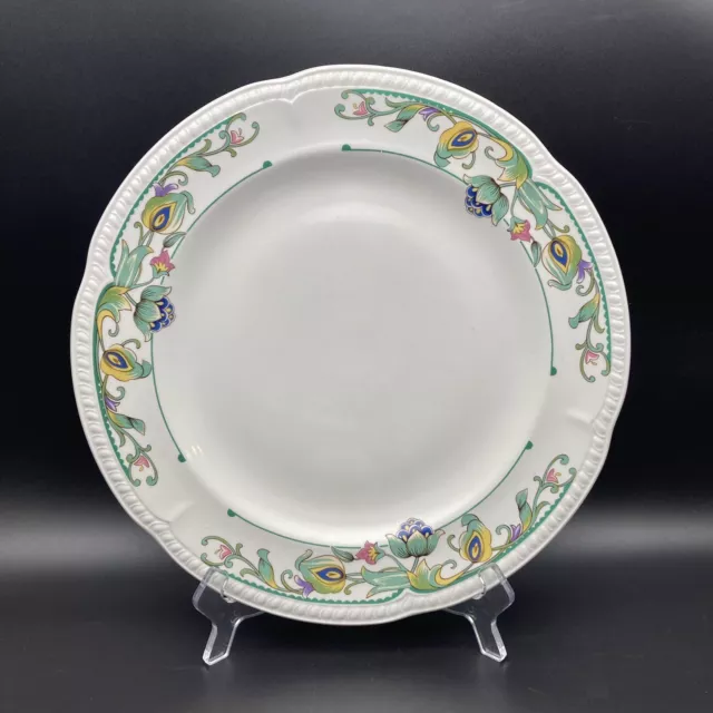 Churchill Hotelware Super Vitrified 12" Dinner Plate BS 4034 Floral England 1995