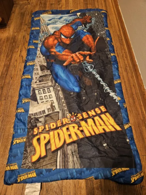 Marvel Spider Sense Spider-man  Sleeping Bag Camping Bag 28 x 56 In USA