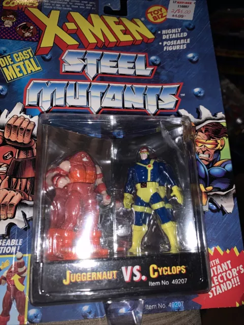 Toy Biz - Marvel Comics  -X-Men Steel Mutants Juggernaut Vs. Cyclops Figures