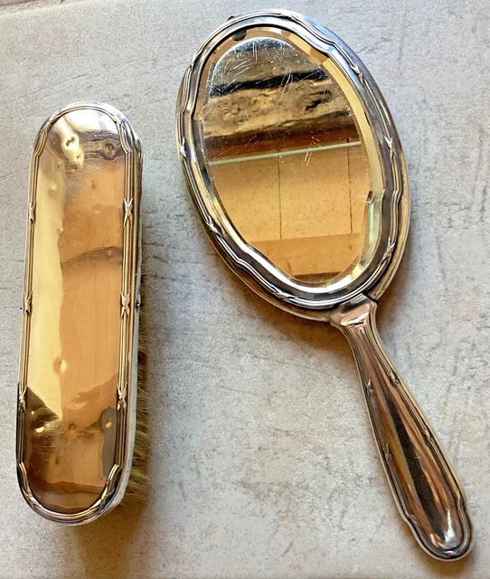 Nécessaire voyage toilette couture Aucoc argent Vieillard acajou laiton 19è