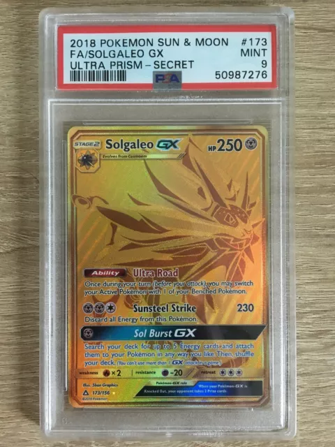 Pokemon - Solgaleo GX - 173/156 - Secret Rare - Sun & Moon: Ultra Prism