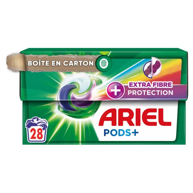 LOT DE 5 - ARIEL - Lessive Capsule Extra Fiber Protection - boite de 28 capsules