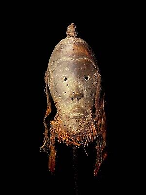 African Tribal Art Wooden Carved Mask Africa Mask Dan Carved Wood Burnishe -3180
