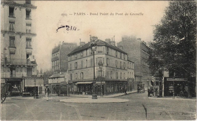 CPA PARIS 15th Roundpoint du Pont (158606)