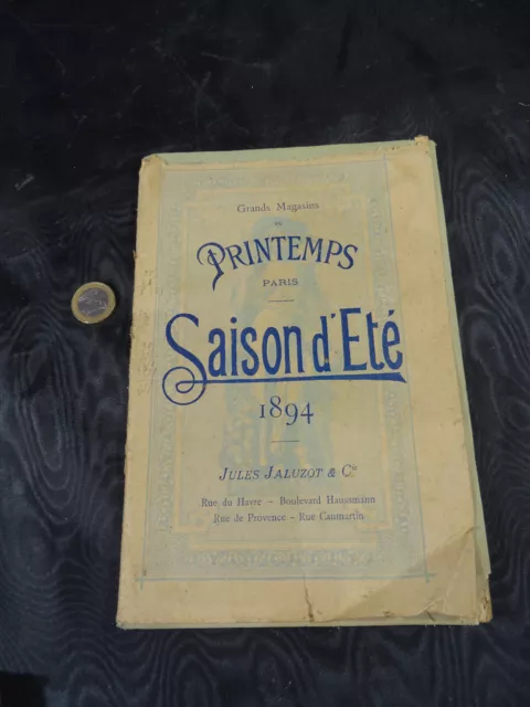 ancien catalogue de grand magasin "du printemps" 1894