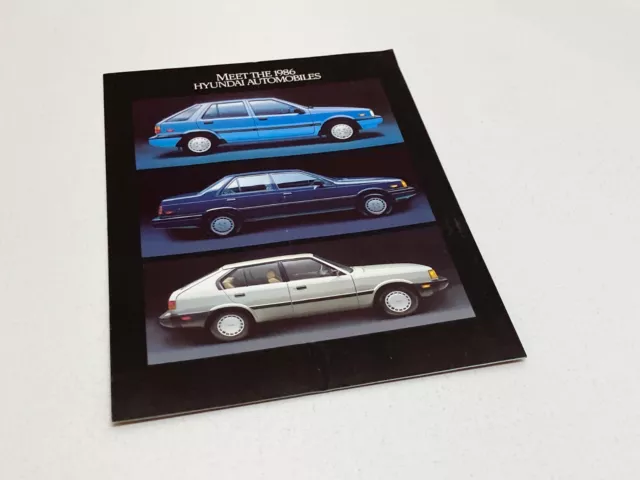 1986 Hyundai Excel Stellar Pony Full Line Brochure