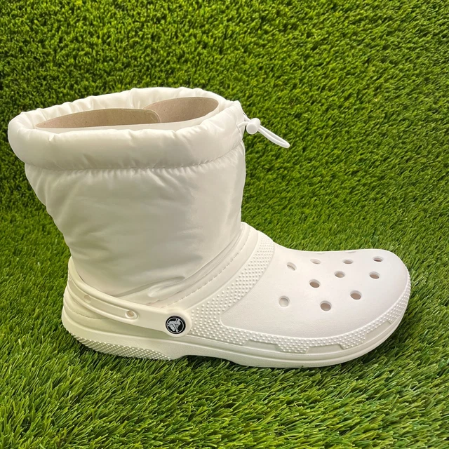 CROCS MEN'S CLASSIC Lined Neo Puff Insulate White Insulated Outdoor