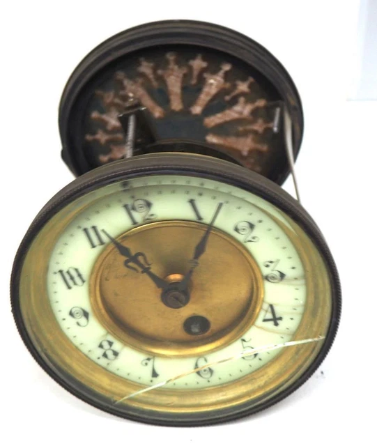 ANTIQUE FRENCH MANTEL Clock Movement Antique Mantel Clock Good