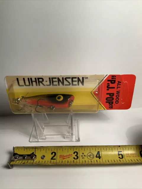 LUHR JENSEN PJ Pop Topwater, Fishing Lures rare color all wood