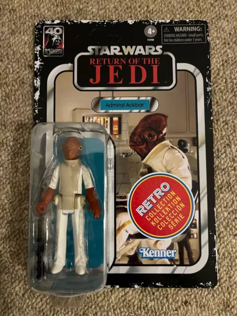 Star Wars Retro Collection Modellino vintage Admiral Ackbar Hasbro Kenner ROTJ 2023