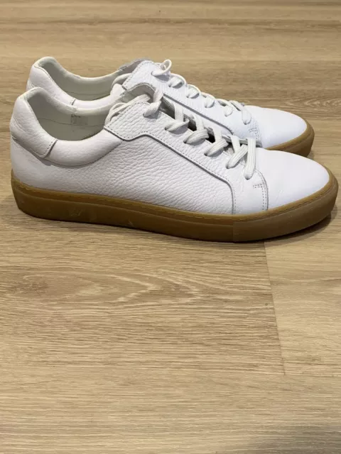 PRING PROJECT Zapatos de Entrenador de Cuero Blanco Talla 7/8 EU 41 Suelas de Goma