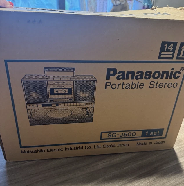 PANASONIC SG-J500 ROSA Raro Cassette Estéreo Tocadiscos Radio