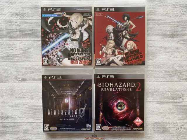 SONY PS3 No More Heroes & Resident Evil 0 Zero HD Remaster & Revelations 2 Japan