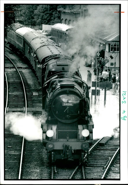 Bodmin railway engine: watercress line celebrates. - Vintage Photograph 1875183