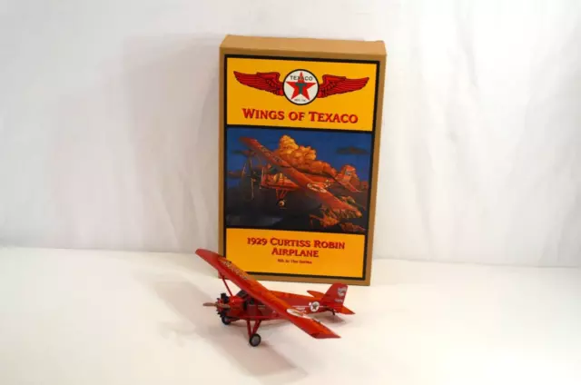 ERTL Wings of Texaco 1929 Curtiss Robin Airplane 6th in Series Diecast Bank