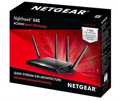 NETGEAR Nighthawk X4S router WiFi intelligente R7800 AC2600 AC Gigabit NUOVO