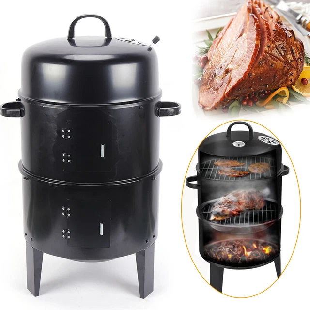 3in1 Räucherschrank BBQ Räucherofen Grilltonne Räucherofen Räucherschrank 84cm