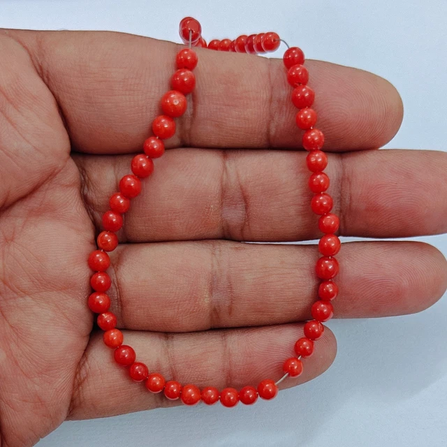 Perles polies en vrac non teintes naturelles italiennes de la mer de