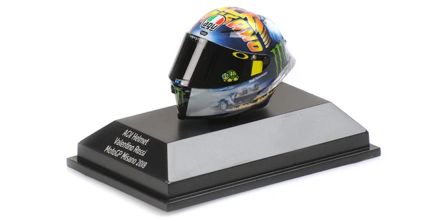 Minichamps 1:8 Valentino Rossi MotoGP 2018 AGV casque 399180046 modèle