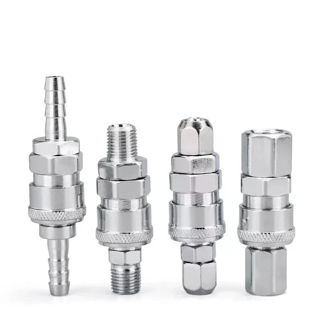 High Compressive Strength Quick Connector for Air Hose Coupling No Tools Needed