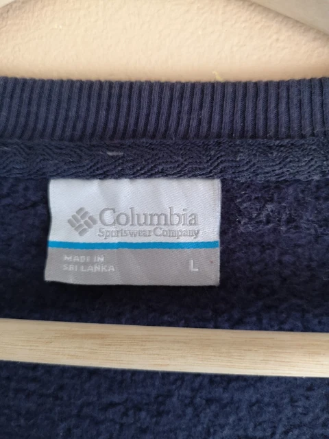 Columbia marineblau Nomadendruck Pullover mit Rundhalsausschnitt Baumwolle/Poly - Damen groß 6