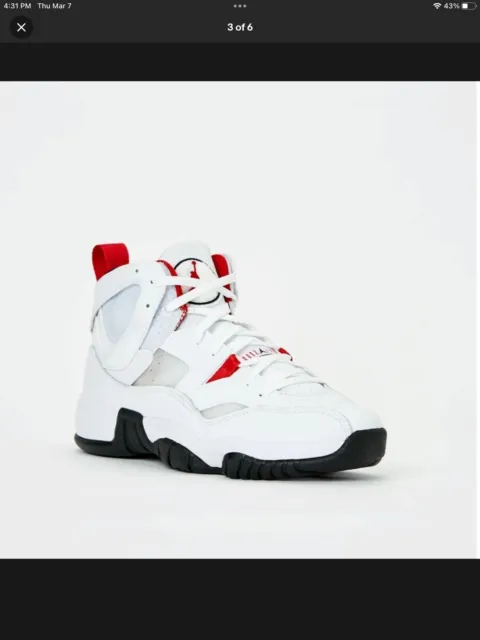 Size 10 - Air Jordan Jumpman Two Trey White University Red
