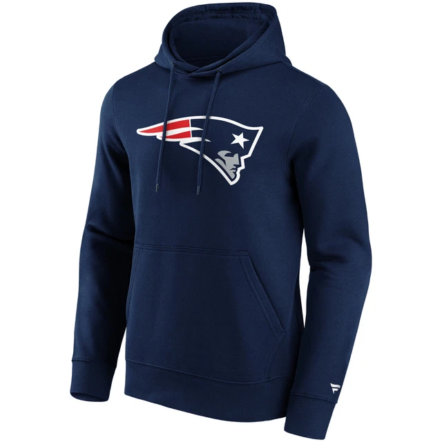 NFL Hoody New England Patriots Logo Primaria Grafico Felpa con Cappuccio