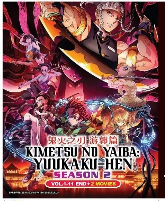 ENGLISH DUBBED Demon Slayer: Kimetsu No Yaiba Season 1+2 (1-44End) +Mugen  Movie