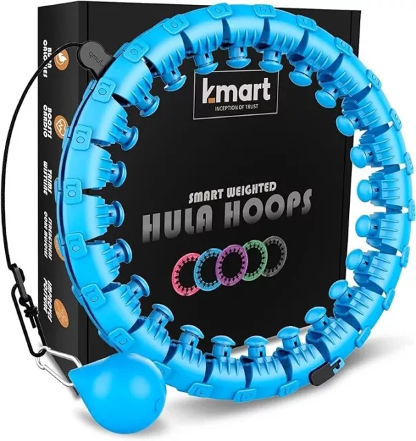 Smart Hula Hoop mit Zähler 20-36-tlg Gummiballgewicht & Bandlänge einstellbar DE