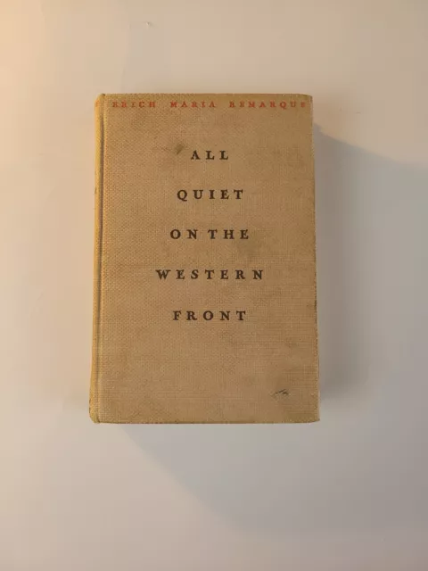 All Quiet on the Western Front by Erich Maria Remarque Vintage Book June 1929 HC 2