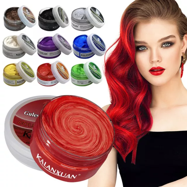 Hair Dye Cream Washable Styling Wax Hair Coloring Mud Temporary  Cosplay