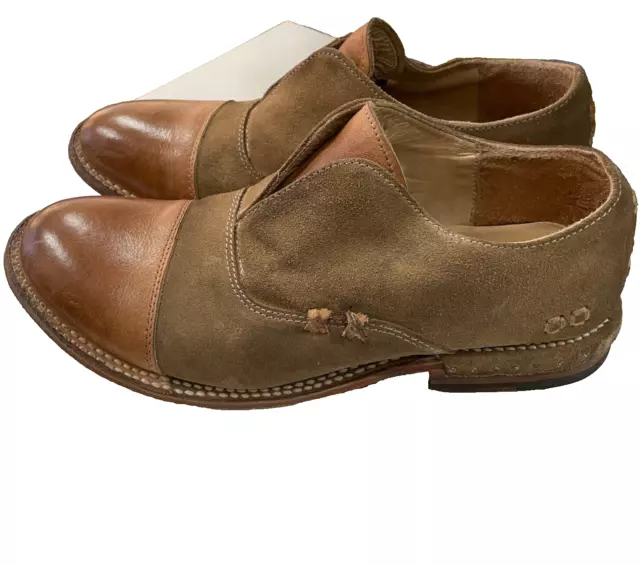 Bed Stu Cobbler Series Women's 8 Oxford Shoes Brown Chestnut Leather Cap Toe