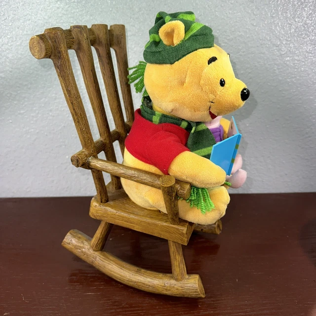 DISNEY WINNIE THE Pooh and Piglet Musical Plush Rocking Chair Christmas ...