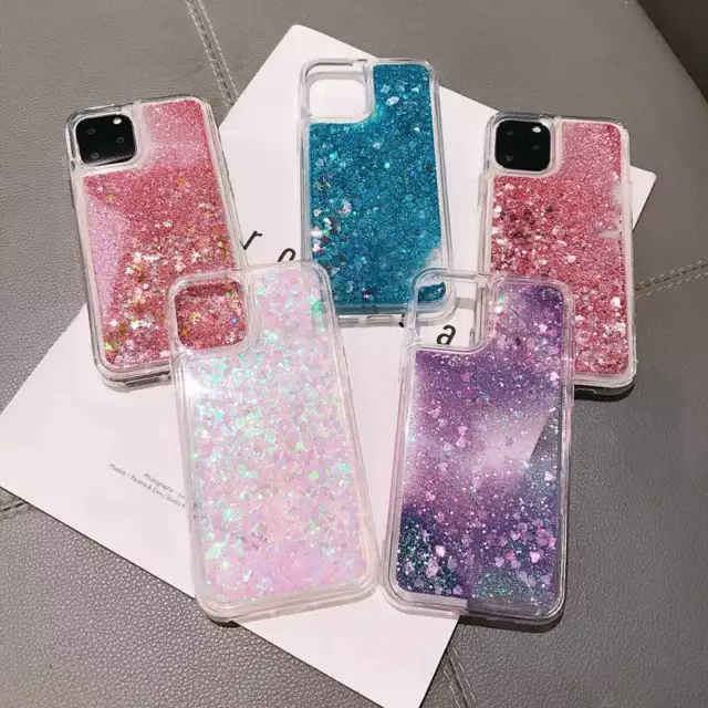 Quicksand Clear Case For iPhone 13 12 14 Pro Max 7 8 11 X XR Glitter Phone Cover