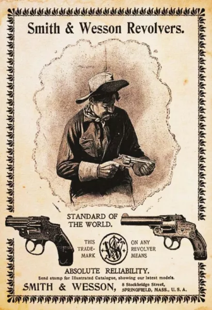 Bovose Vintage Metall-Schild - 30,5x20,3cm | Lustiges Wanddekor | Geschützt Von Smith & Wesson