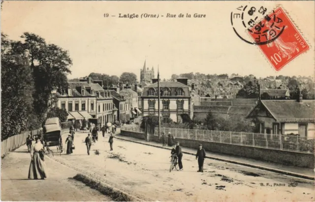 CPA Laigle Rue de la Gare FRANCE (1054294)