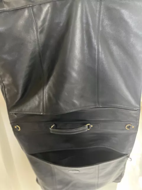 sac porte veste chemises de voyage longchamp en cuir noir