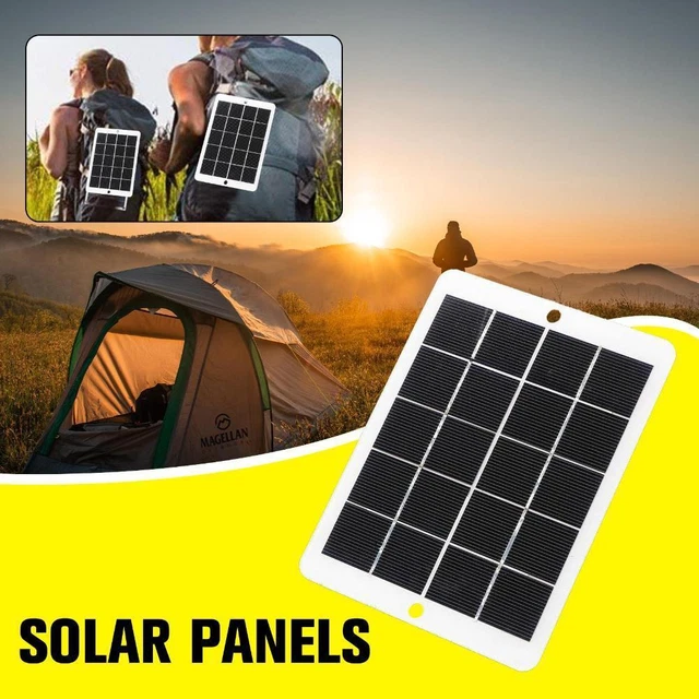 Generador de Carga de Panel Solar USB Banco de Alimentación Teléfono para Cargador Solar 3W 5V U3U6