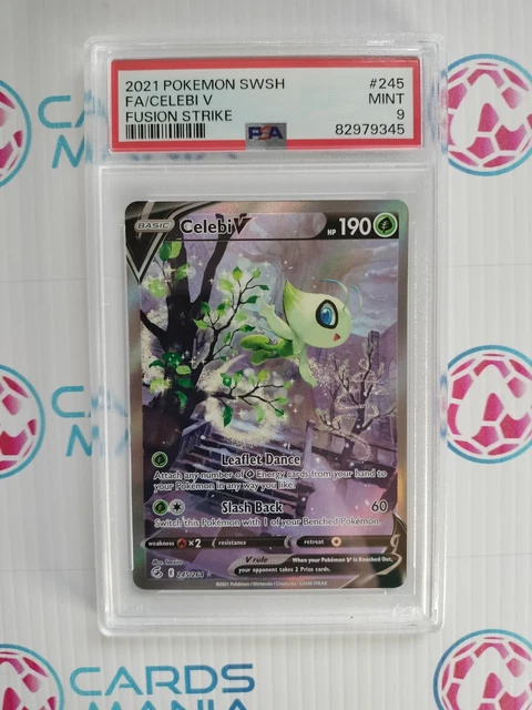 Celebi V - 245/264 - PSA 9 - Fusion Strike - Pokemon