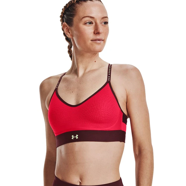 Under Armour Infinity Low SPORTS Reggiseno Damen-Büstenhalter Fitness Rosso