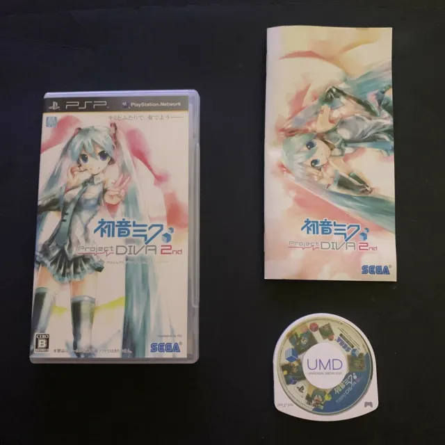 Hatsune Miku: Project Diva 2nd - Sony PSP Japan Game w Manual