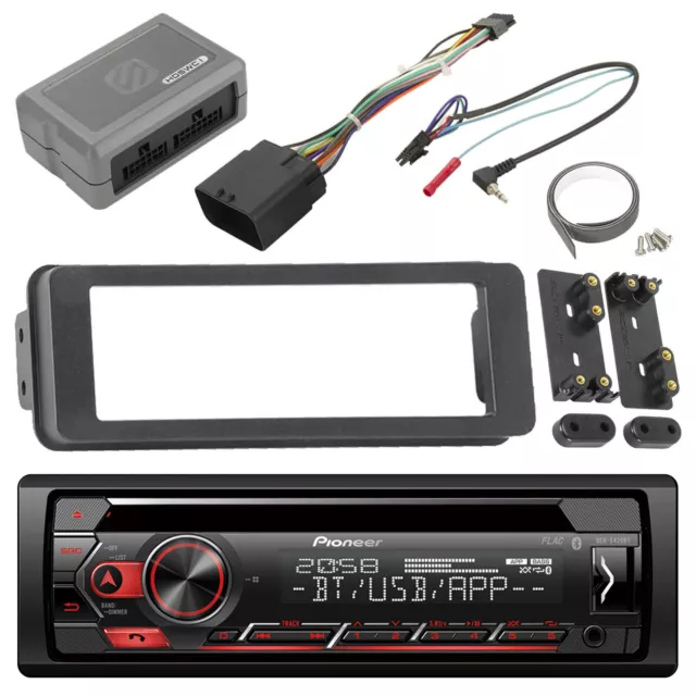 Pioneer Bluetooth CD Radio,Harley 98-2013 Scosche FLHTC FLHX Install Adapter Kit