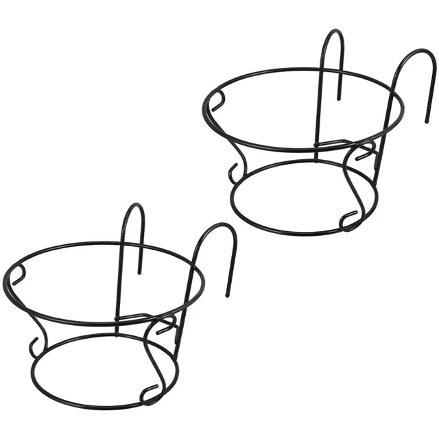 2 PCS Blumentopf Halterungen Für Regale Balkon Geländer Hängende Schiene