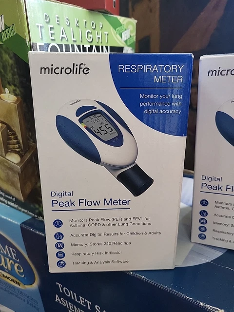 Microlife Peak Flow Respiratory Meter/Respiratory Meter NIB
