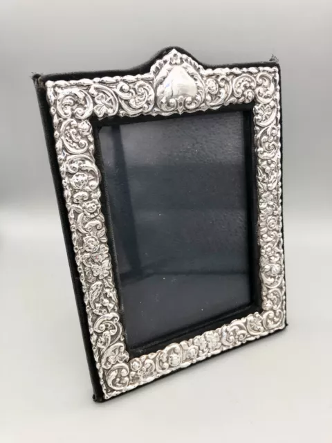 VINTAGE STERLING SILVER 5" x 3.5" PHOTO FRAME, JOHN BULL, LONDON, 1987