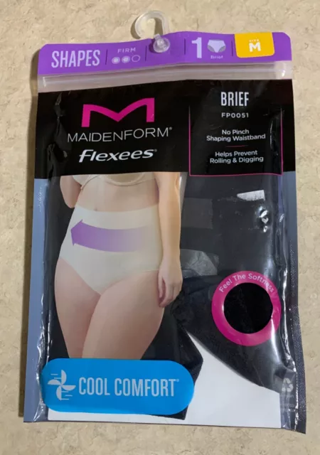 Maidenform Flexees Womens Brief Panty Shapes Shapewear New Size M 8 10 Black