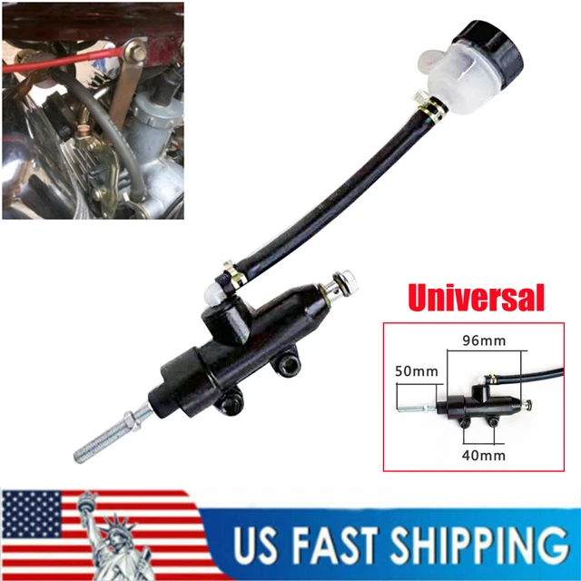 ATV Motorcycle Rear Brake Upper Pump Master Cylinder Large Plunger with Oil Cup
