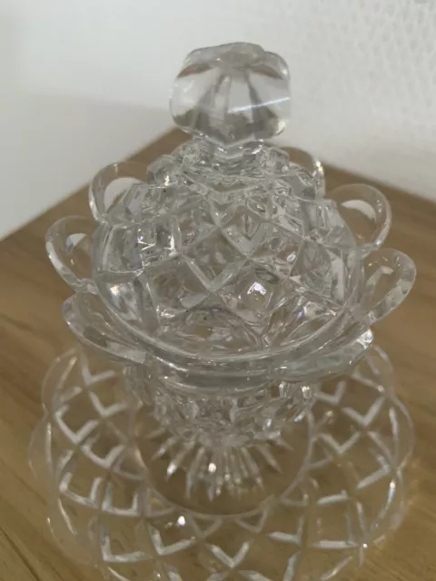 Ancien Moutardier En Cristal Baccarat 3