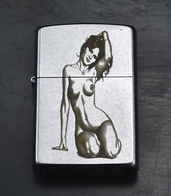 Laser Engraved PLAYBOY PINUP Zippo Windproof Camping Lighter 207 BP USA Made D